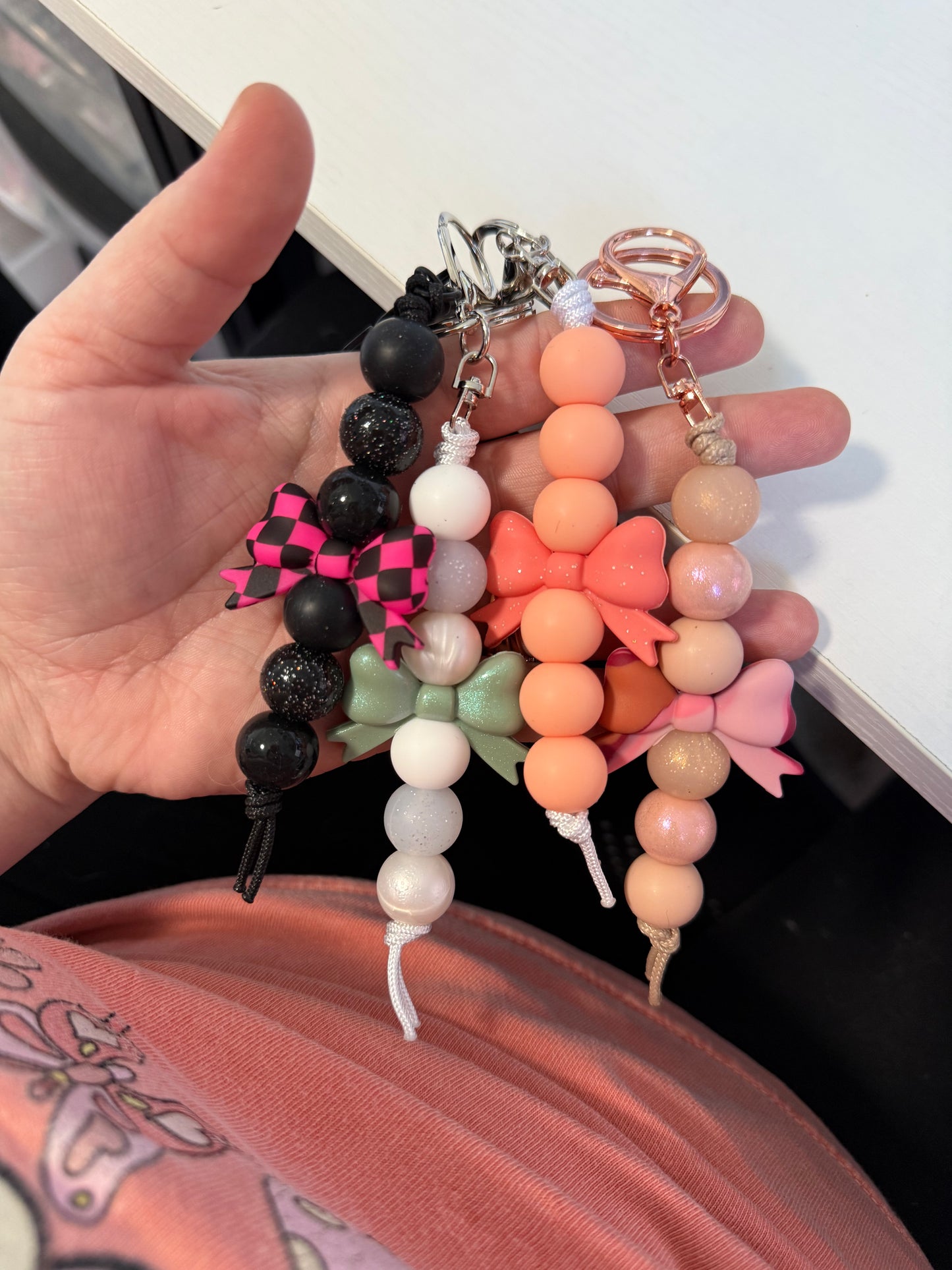 RTS tailed bow keychains