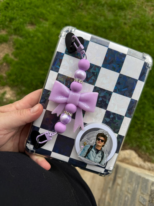 lavender glitter large bow - new items added!