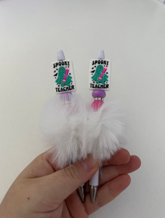 spooky teacher floof pen