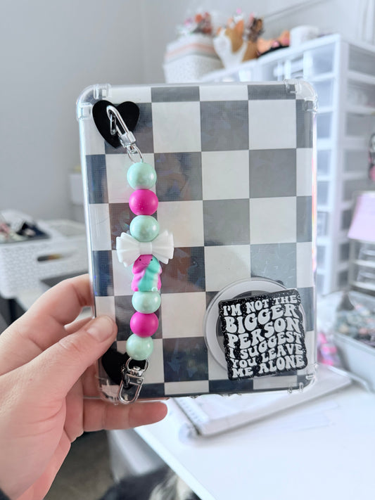 mint & fuchsia mini peen