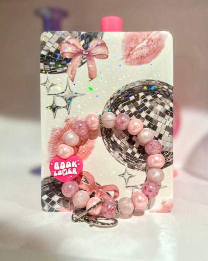 pink book lover heart