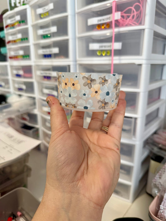 rts boho watercolor floral tumbler boot