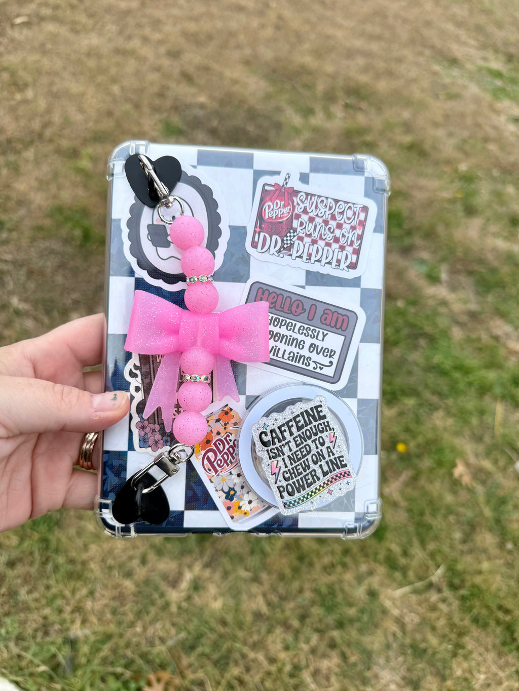 pink glitter jumbo bow