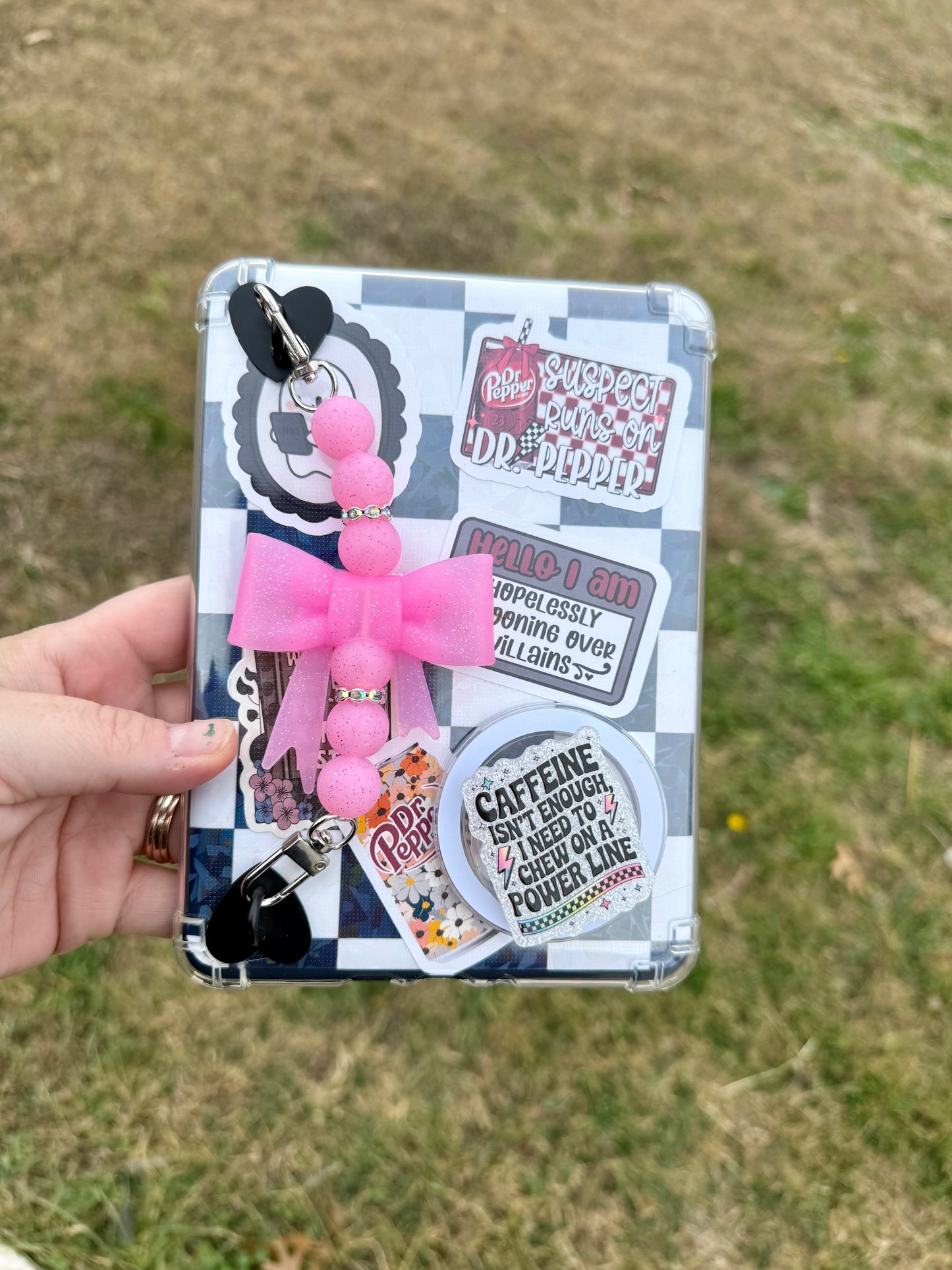 pink glitter jumbo bow