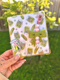 pickle green glitter jumbo bow