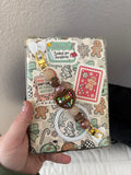 brown bookshelf heart