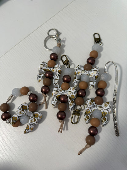 cozy chapters printed bow