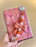 pink & orange checker jumbo bow - new items added!