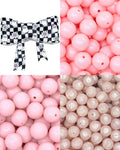 checkered boo jumbo bow