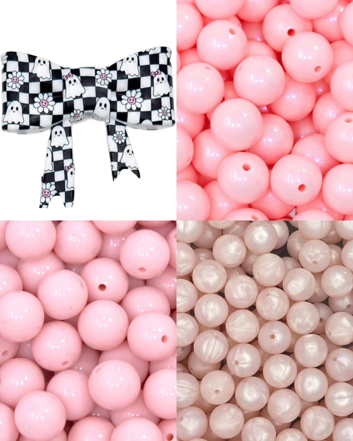 checkered boo jumbo bow