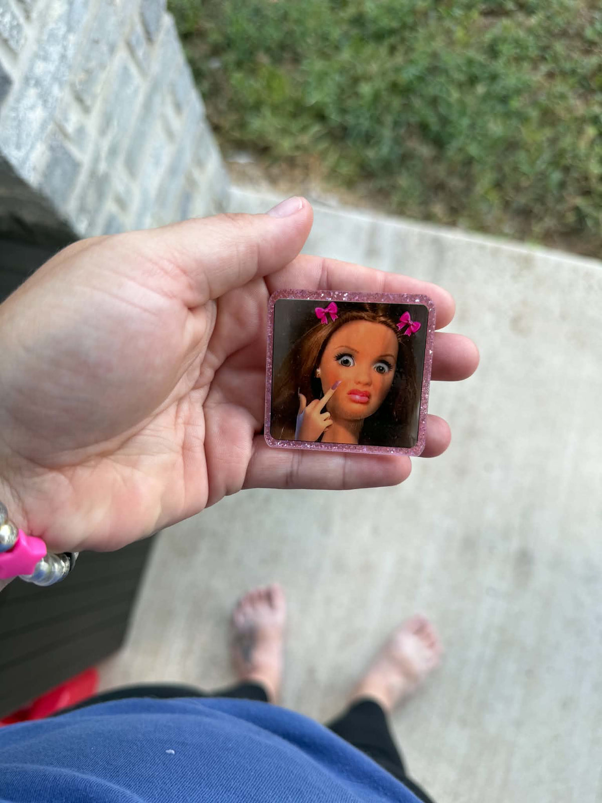 cringe barbie popsocket