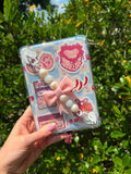 frosted pink glitter jumbo bow - new items added!