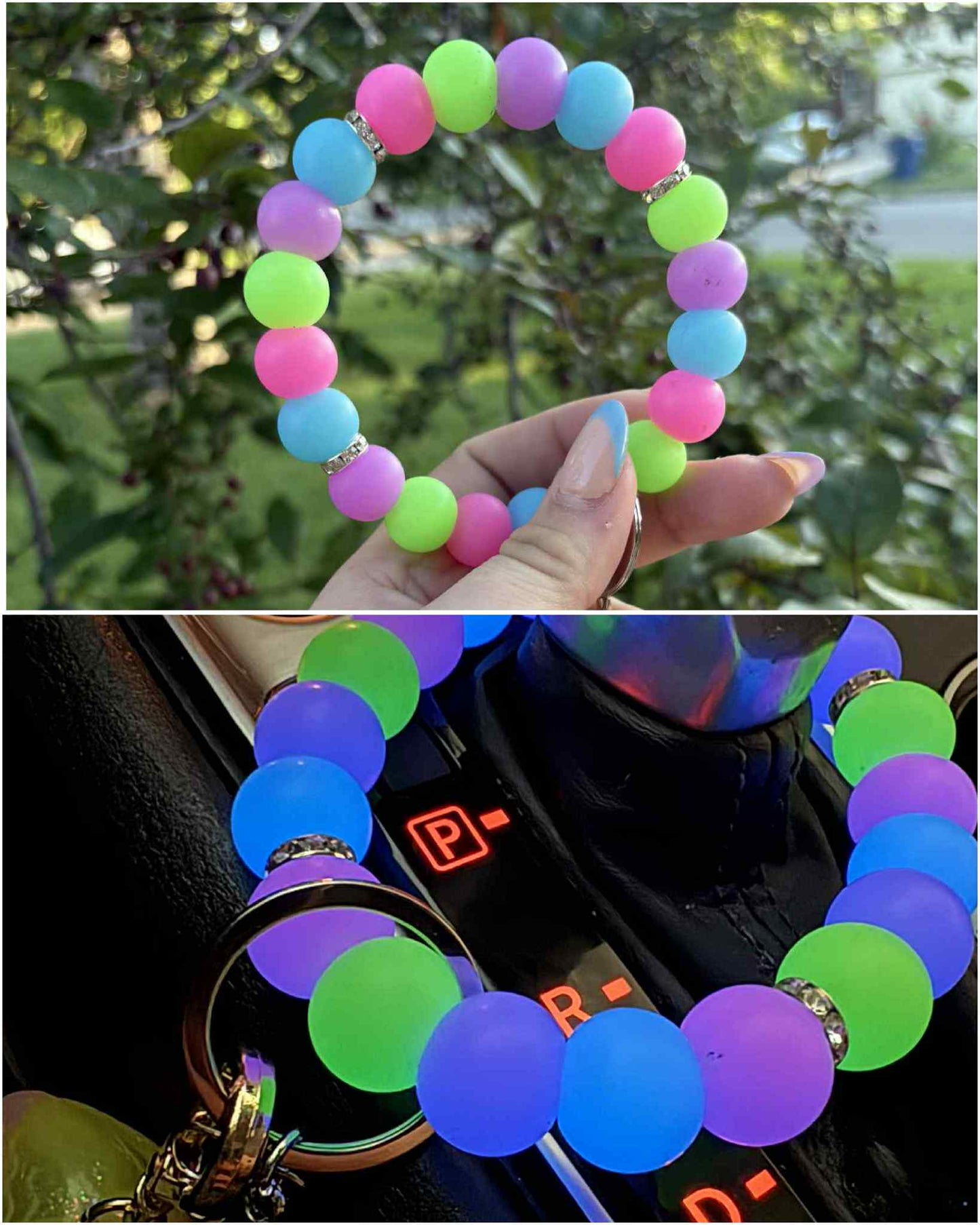 custom glow wristlet