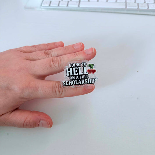going to hell on a full scholarship popsocket