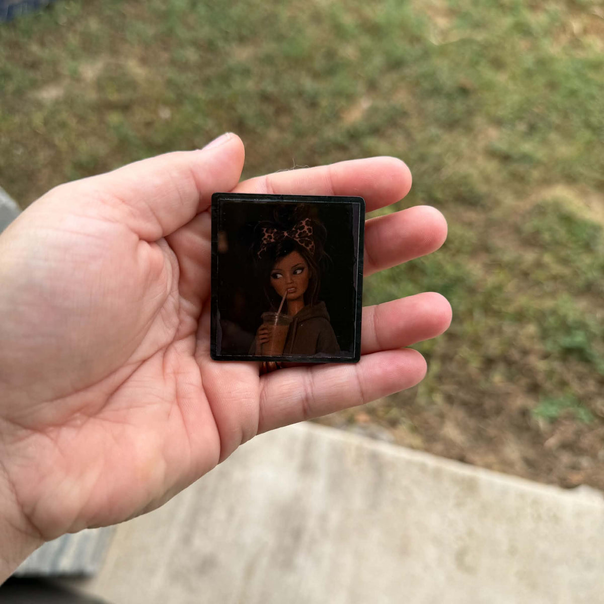 iced coffee barbie popsocket