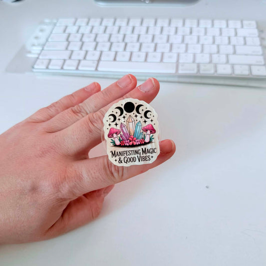 manifesting magic & good vibes popsocket