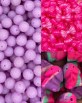 hot pink, teal, & purple mini peen
