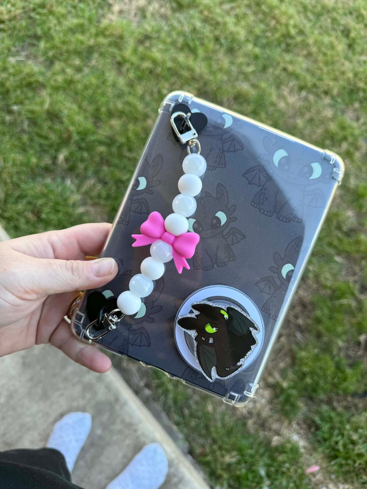 popsicle pink tailed bow